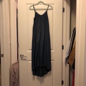 Pink Stitch navy maxi dress